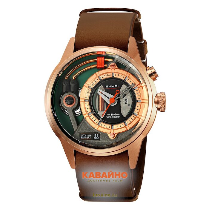Skmei 2333RGBN rose gold/brown купить в часовом интернет-магазине