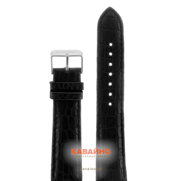 MAKNAMARA 20 мм croco чер сереб заст МР-20020 купить в часовом интернет-магазине