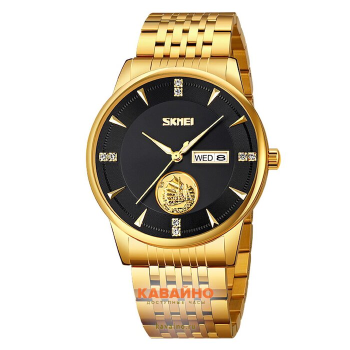 Skmei 9309GDBK gold/black купить в часовом интернет-магазине