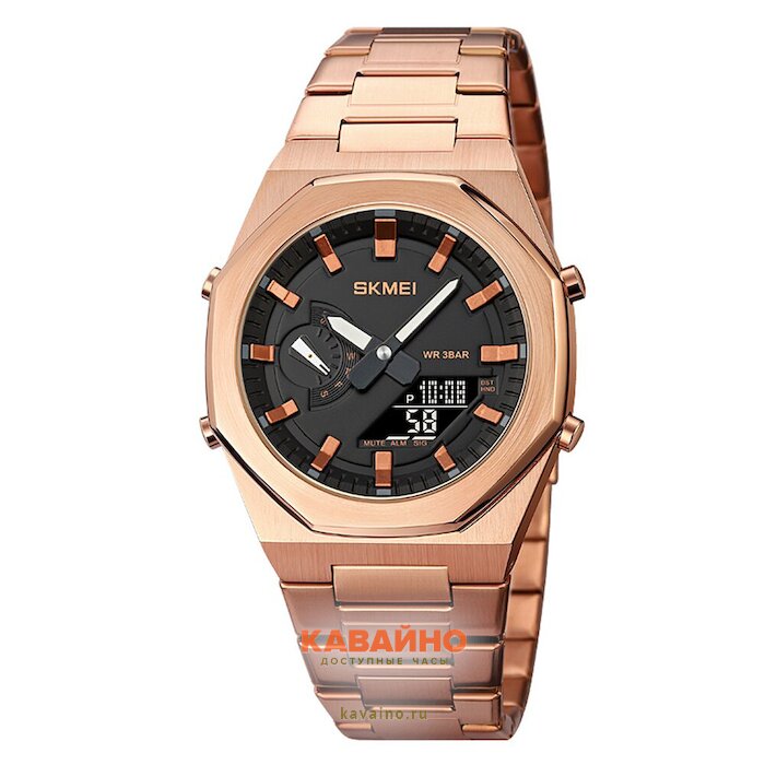 Skmei 1816RGBK rose gold/black купить в часовом интернет-магазине