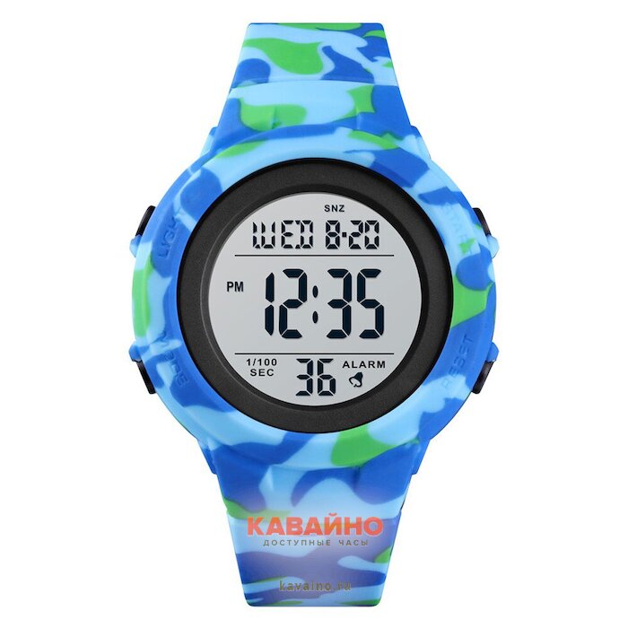 Skmei 1615CMLTBU light blue camouflage (фото 2)