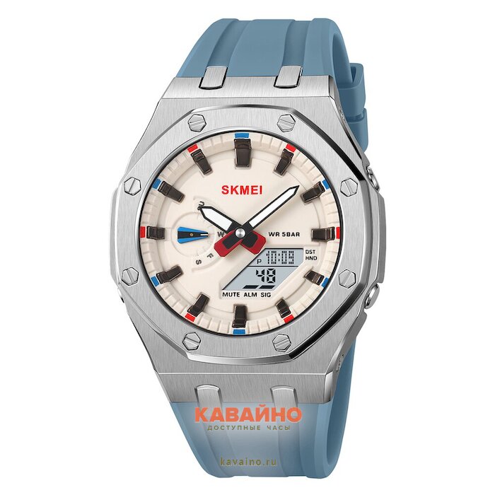 Skmei 2243SILTBU silver/light blue купить в часовом интернет-магазине