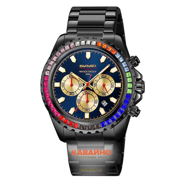 Skmei 9356BKBU  black/ blue купить в часовом интернет-магазине