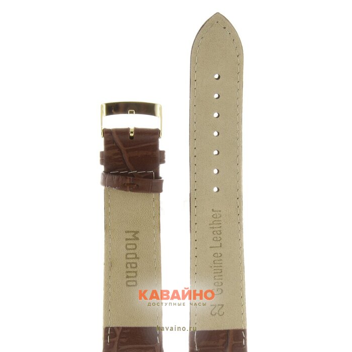 Modeno 22 мм кор croco с золотой застёжкой A002 (фото 2)
