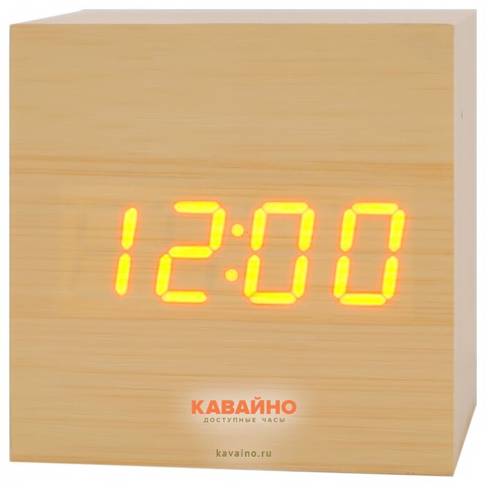 VST869-1 крас.цифры (светло-коричневый)+USB кабель (без адаптера) купить в часовом интернет-магазине