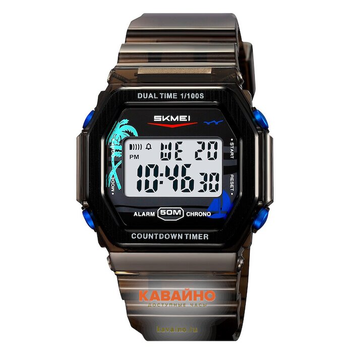 Skmei 2390BKBU black/blue-big size (фото 2)