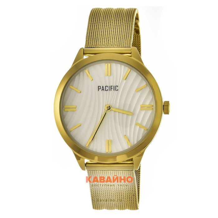 Pacific X6153 корп-золот циф-бел золот браслет купить в часовом интернет-магазине