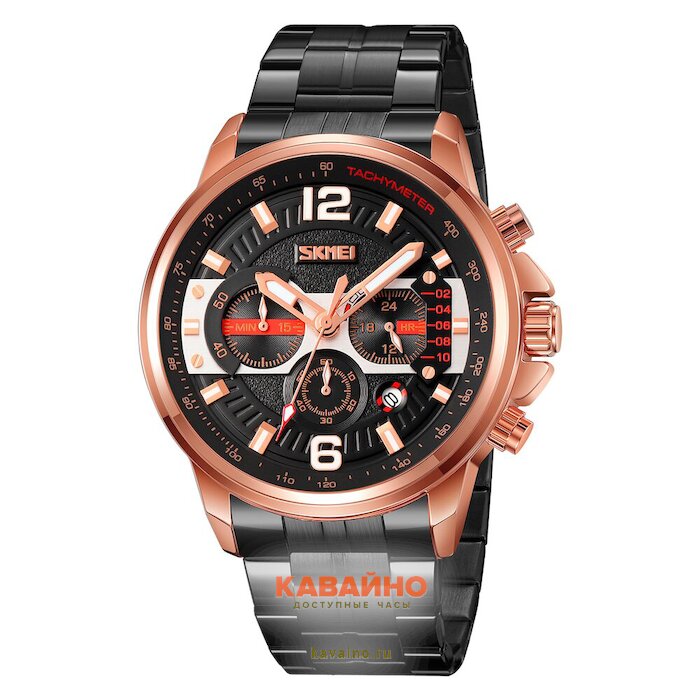 Skmei 9332RGBK rose gold/black (фото 2)