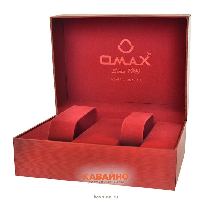 Коробочка для парных часов Omax крас купить в часовом интернет-магазине