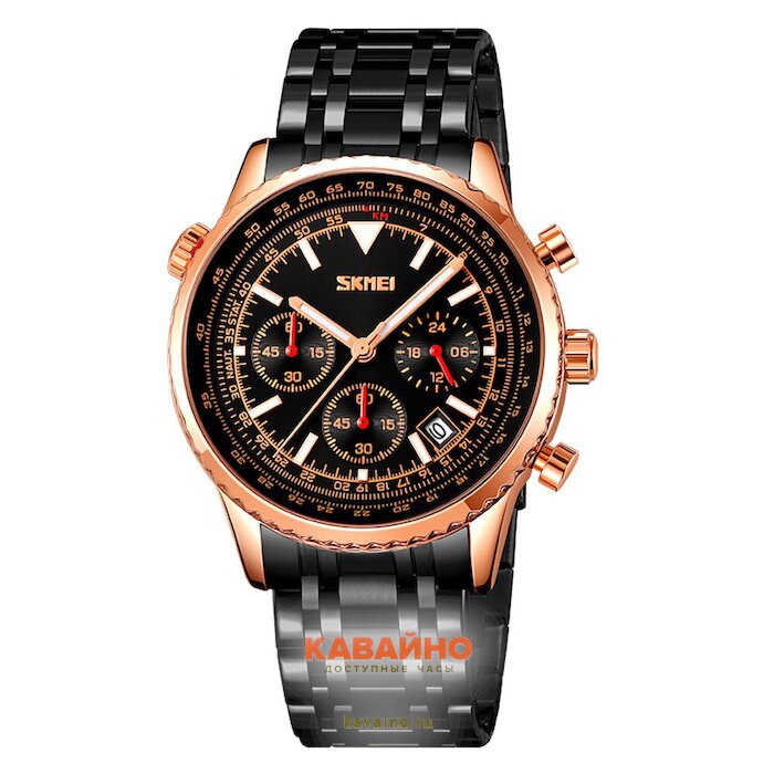 Skmei 9333RGBK rose gold/black (фото 2)