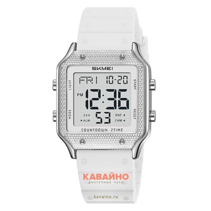 Skmei 2526SIWT silver/white купить в часовом интернет-магазине