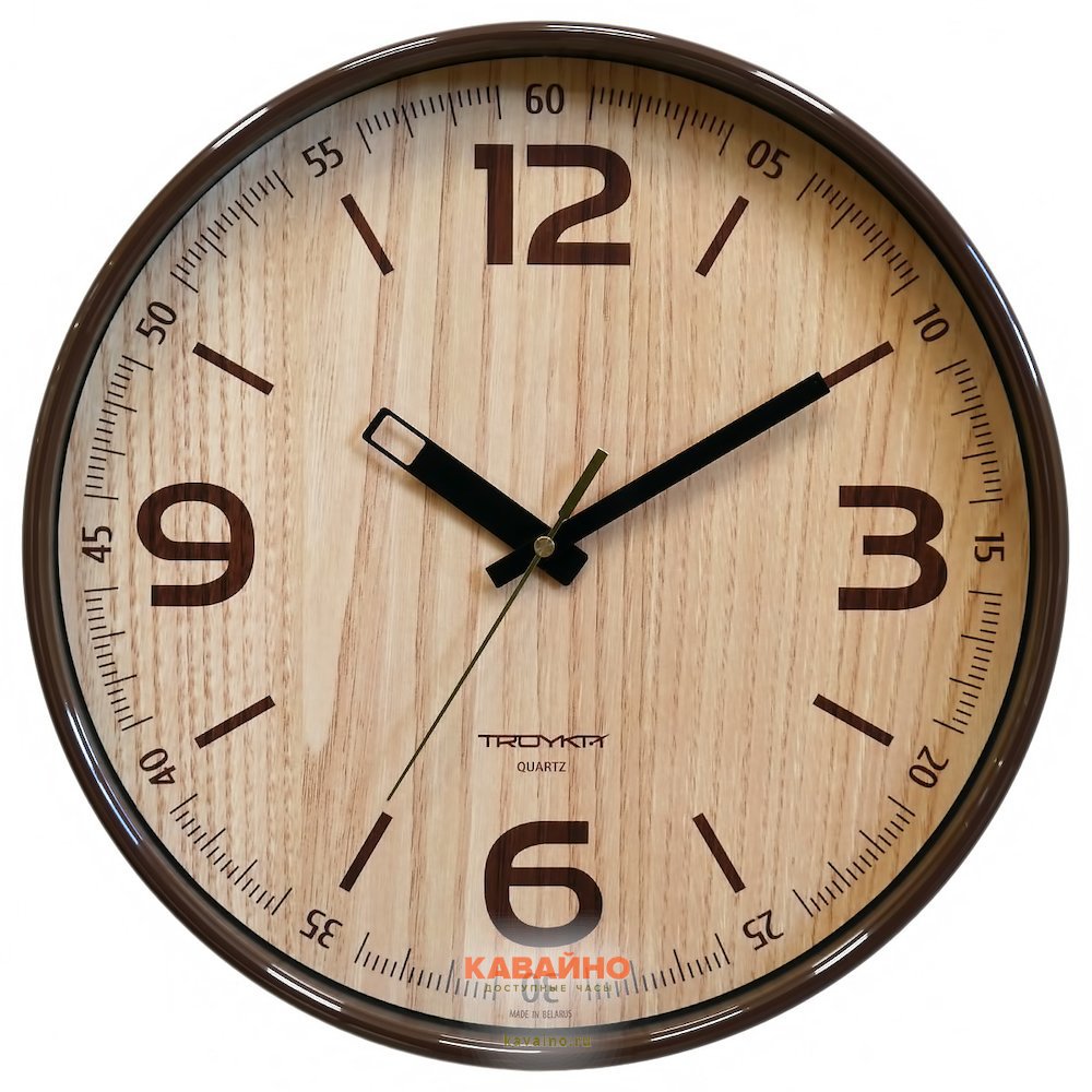 Купить Настенные часы ТРОЙКА 77774731 в часовом магазине Кавайно