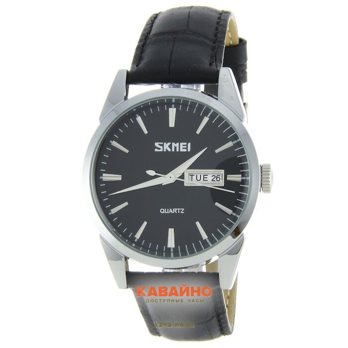 Skmei 9073SIBK-B silver/black (men) купить в часовом интернет-магазине