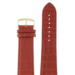 Modeno 26 мм крас croco с золотой застёжкой K006
