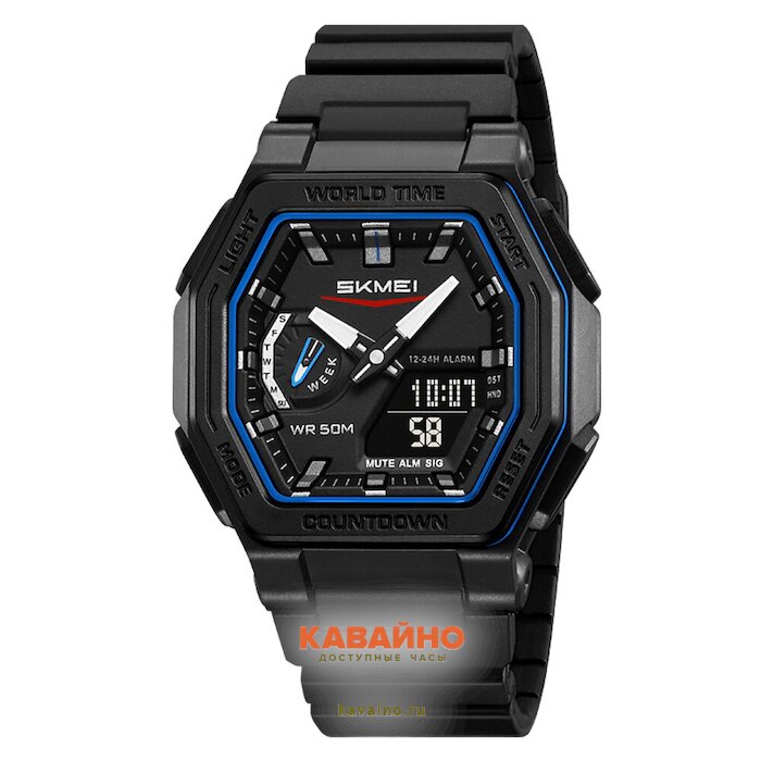 Skmei 2438BKBU black/blue купить в часовом интернет-магазине