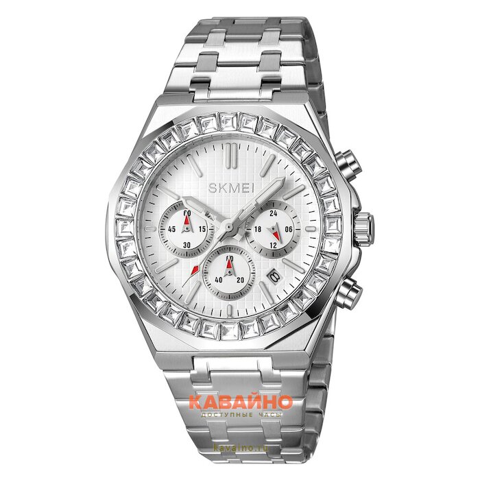 Skmei 2380SIWT silver/ white (фото 2)