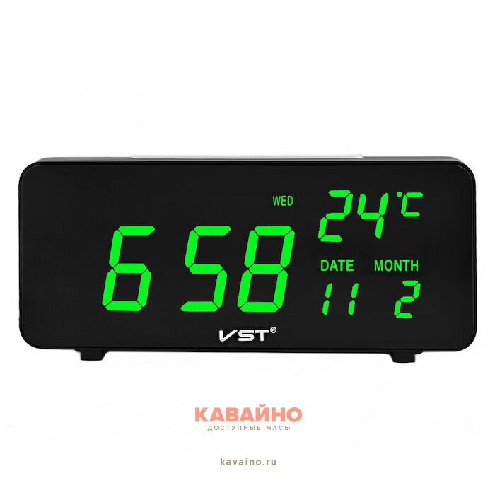 VST763W-4 220В зел.циф+USB каб (без адаптера) купить в часовом интернет-магазине