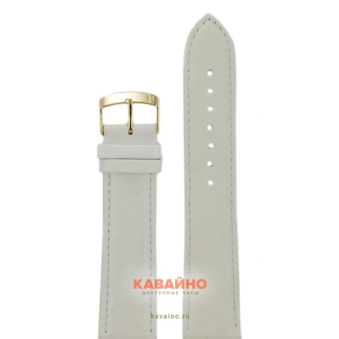 Modeno 22 мм бел с золотой застежкой G000 купить в часовом интернет-магазине