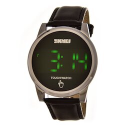 Skmei 1684LSI silver - leather