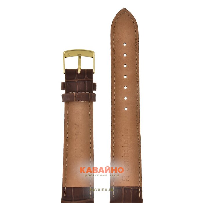 Modeno 20 мм кор croco с золотой застёжкой A002 (фото 2)