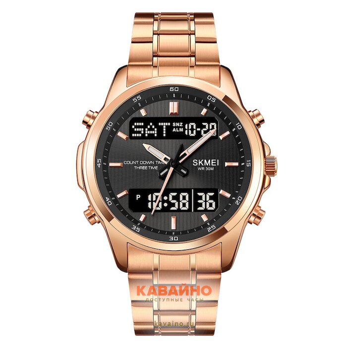 Skmei 2049RGBK rose gold/black (фото 2)