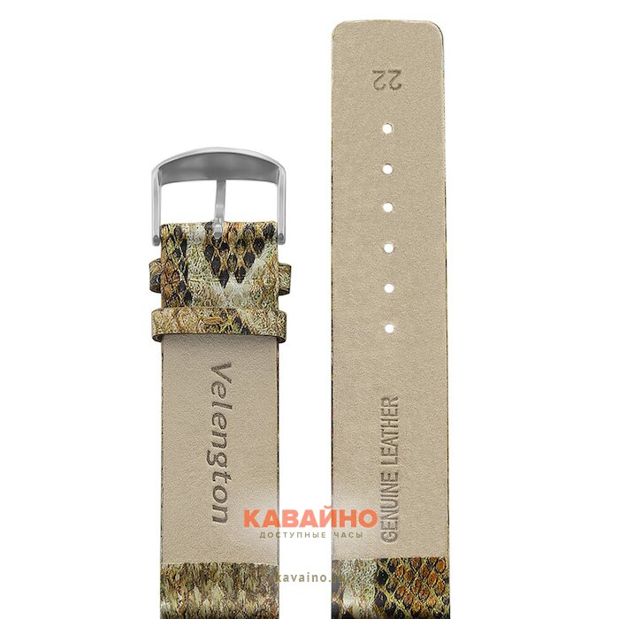 Velengton 22 мм св.кор змея сер. заст V-22142 (фото 2)