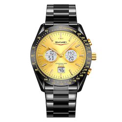 Skmei 2503BKGDWT black/gold/white-stainless steel