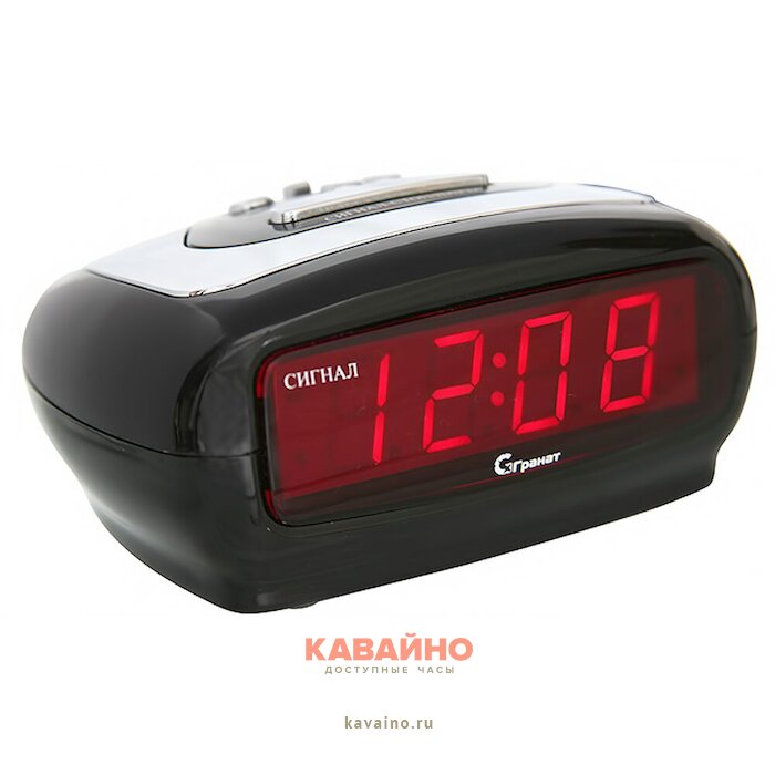 ГРАНАТ C-1235-Крас будильник сетевой купить в часовом интернет-магазине