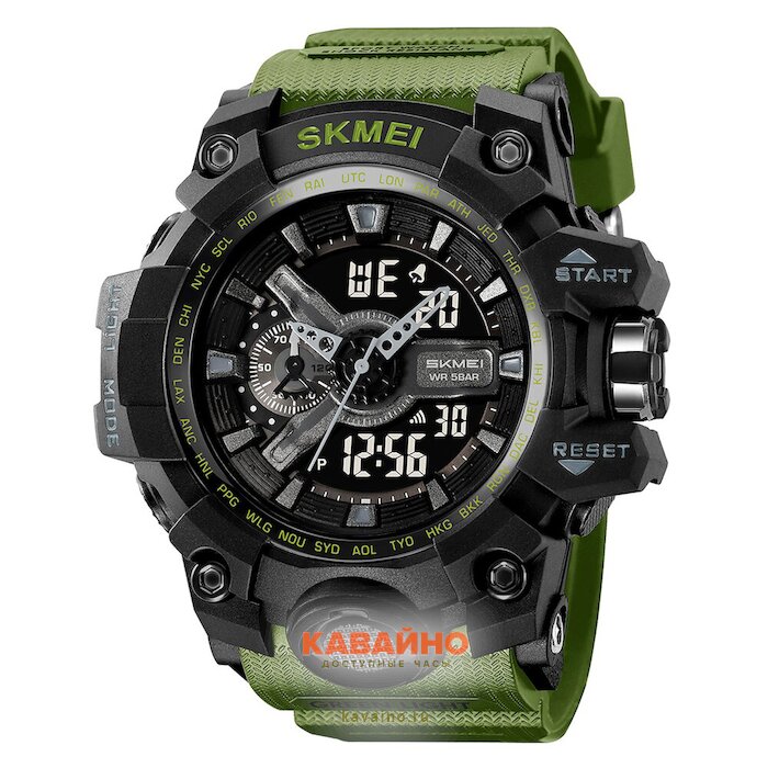 Skmei 2396AG army green купить в часовом интернет-магазине