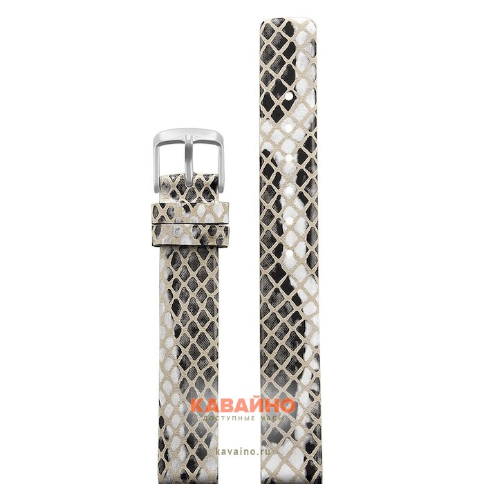 Velengton 14 мм чер-бел-беж змея V-14130 купить в часовом интернет-магазине