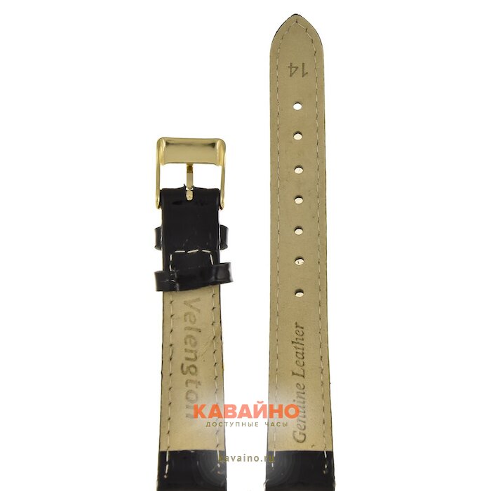 Velengton 14 черн croco лак зол заст V14003 (фото 2)