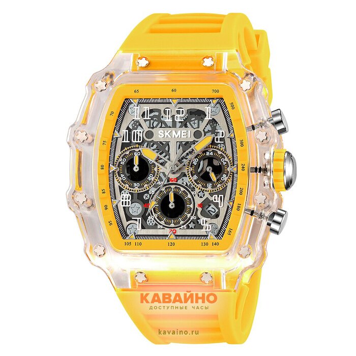 Skmei 2305YL white-transparent/yellow (фото 2)