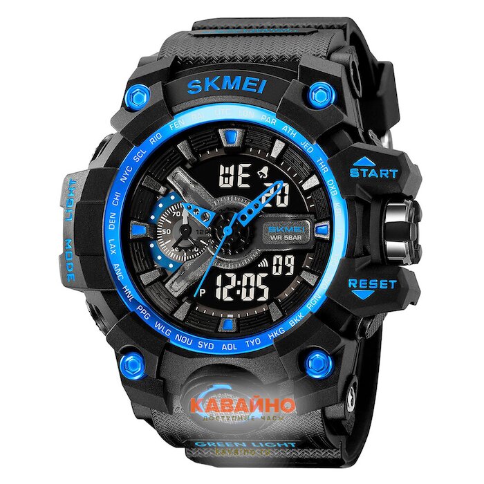 Skmei 2396BKBU black/blue (фото 2)