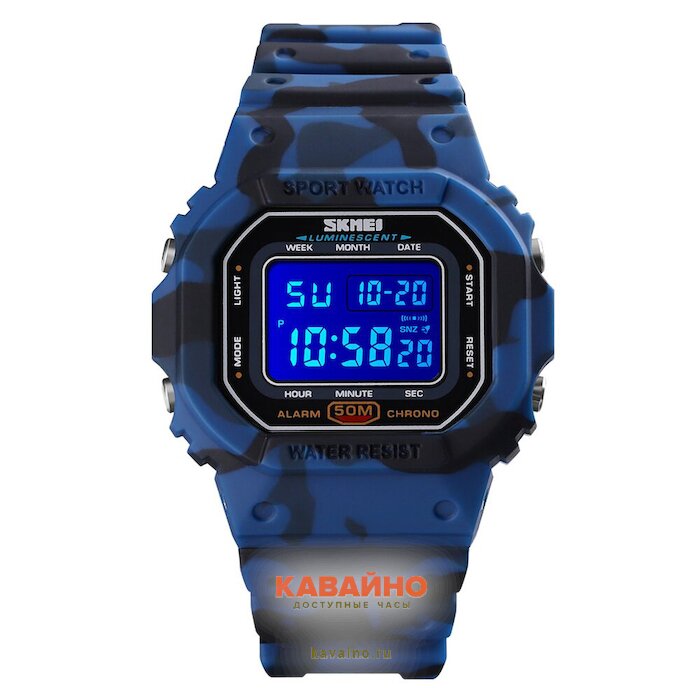 Skmei 1608CMDKBU camo dark blue (фото 2)