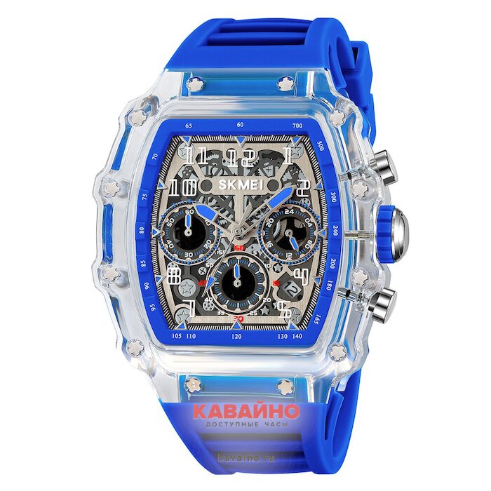 Skmei 2305BU white-transparent/blue (фото 2)