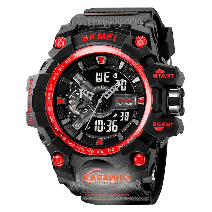 Skmei 2396BKRD black/red (фото 2)