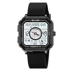 Skmei 2507PBK black(silica gel strap)