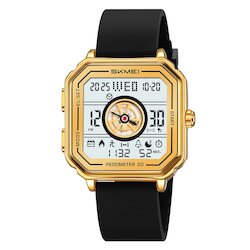 Skmei 2507PGD gold (silica gel strap)