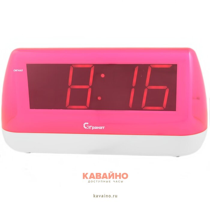 ГРАНАТ C-1848-Крас будильник сетевой купить в часовом интернет-магазине