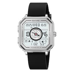 Skmei 2507PSI silver (silica gel strap)