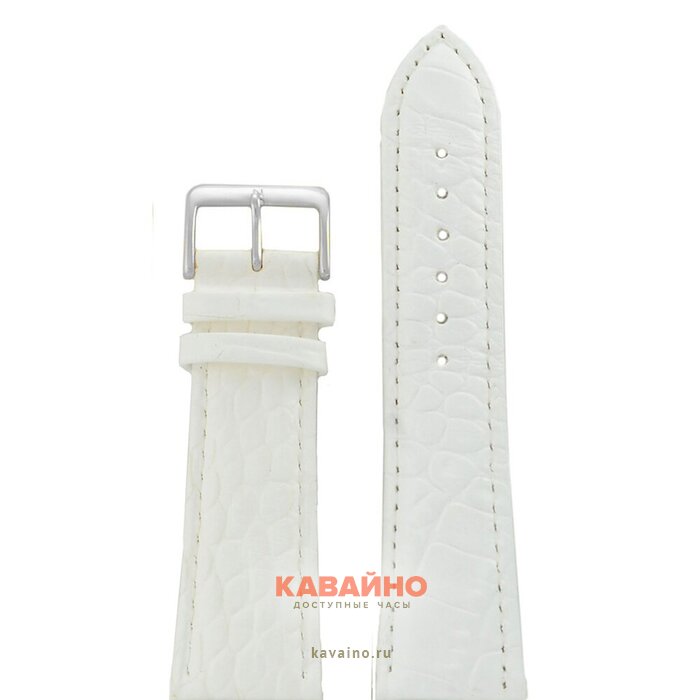 Nagata 24 мм бел croco с серебряной застёжкой купить в часовом интернет-магазине