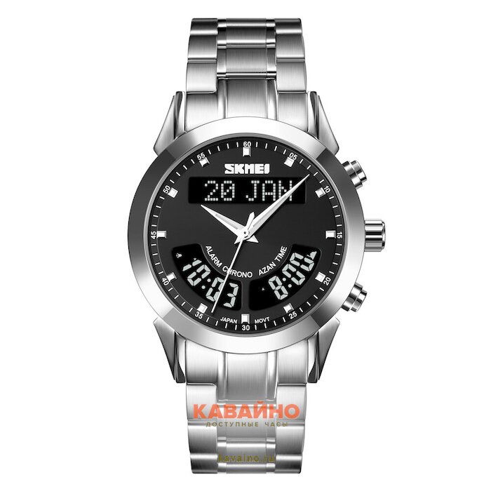 Skmei Q036SSIBK silver/black-steel (фото 2)