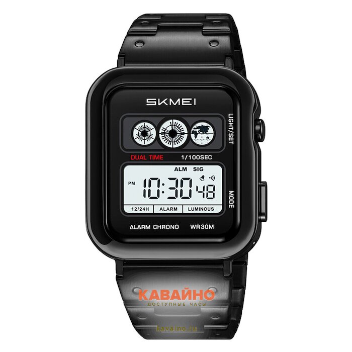 Skmei 2504BK black-steel купить в часовом интернет-магазине