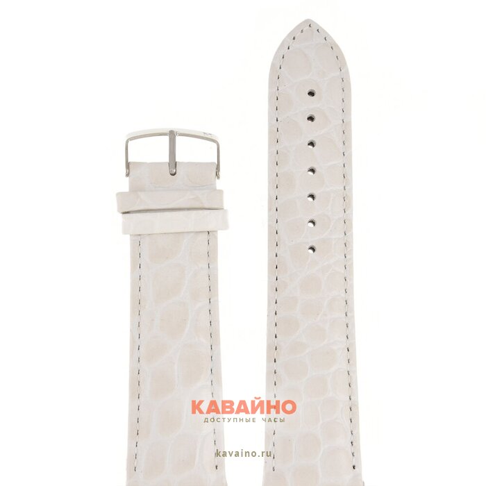 Modeno 24 мм бел croco с серебряной застёжкой K000 купить в часовом интернет-магазине