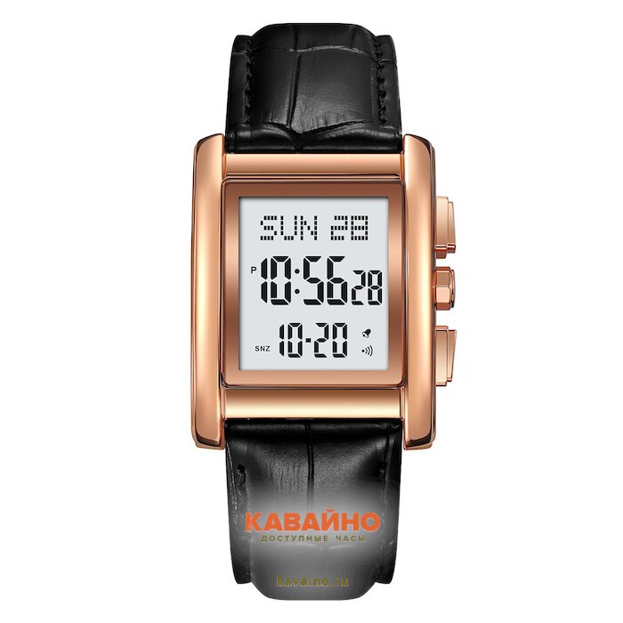 Skmei 2273LRGBK  rose gold/black-leather (фото 2)