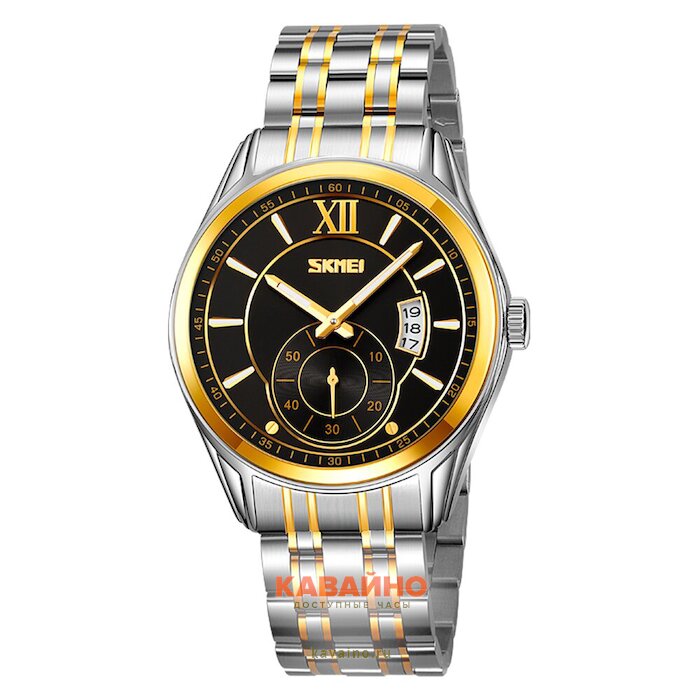 Skmei 9319TGDBK silver/gold-black (фото 2)