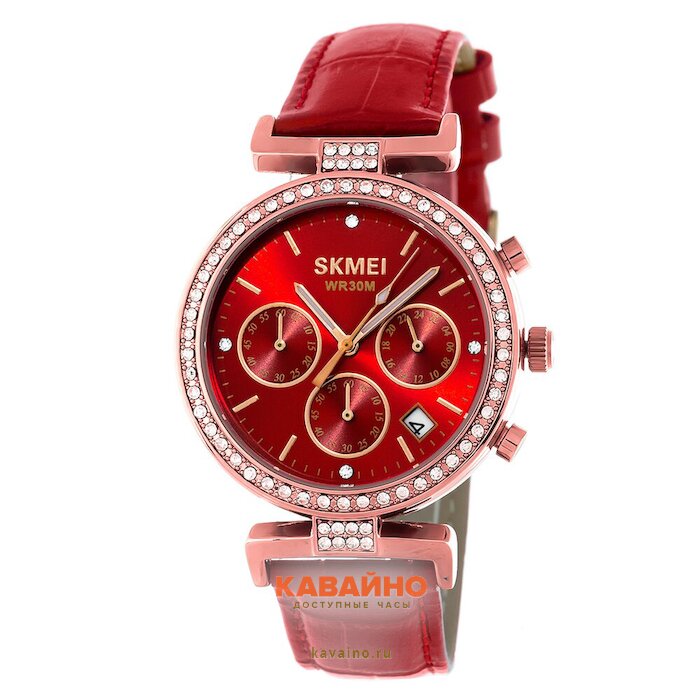 Skmei 2089RGRD rose gold/red (фото 2)