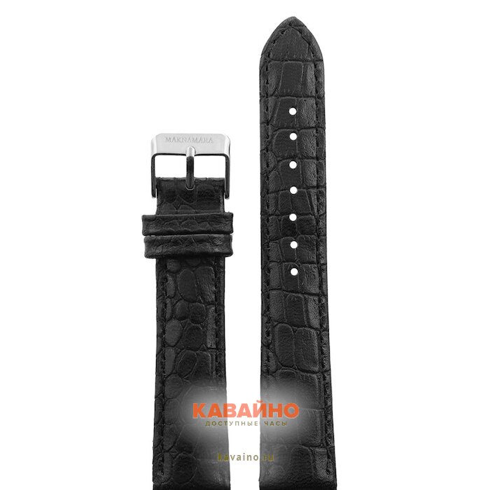 MAKNAMARA 18 мм croco чер сер заст MP-18020 купить в часовом интернет-магазине