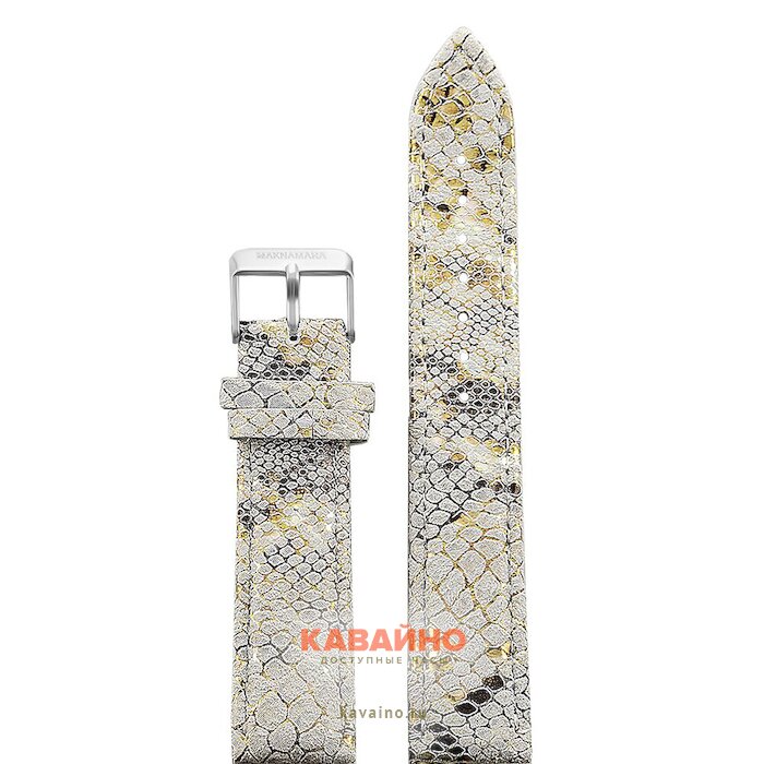 MAKNAMARA 20 мм жел-чер золото (сер.заст) 20126 купить в часовом интернет-магазине