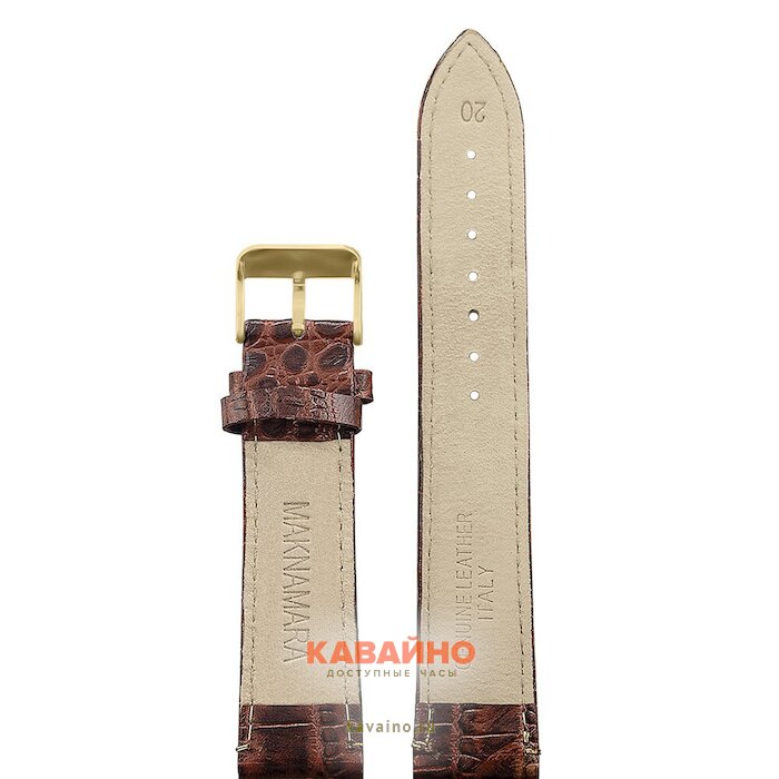 MAKNAMARA 20 мм т.кор croco (зол.заст) 20060 (фото 2)